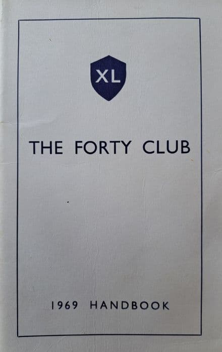 The Forty Club Handbook 1969