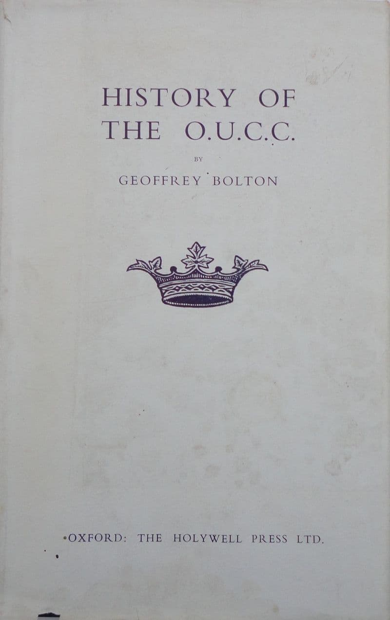 The History of the OUCC by Geoffrey Bolton