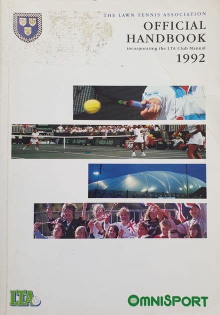 The Lawn Tennis Association, Official Handbook 1992 (Fair Copy)