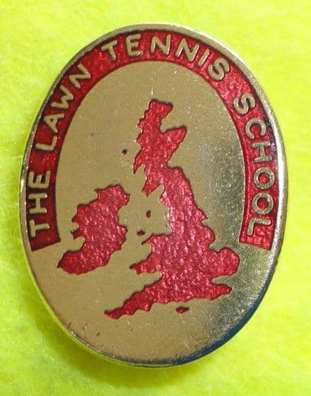 The Lawn Tennis School Enamel Pin Badge