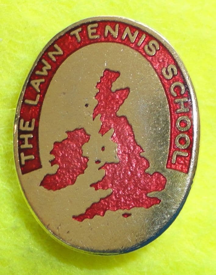 The Lawn Tennis School Enamel Pin Badge