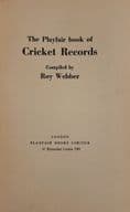 The Playfair Book of Cricket Records