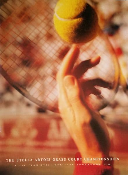 The Stella Artois Grass Court Championships Programme (1992, June 8th-14th)