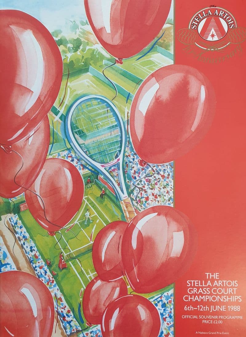 The Stella Artois Grass Court Championships Programme / MEDIA INFO (1988, June 6th-12th)