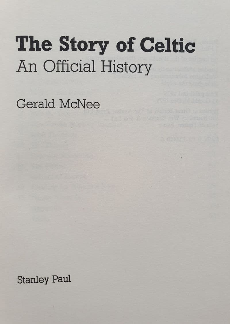 The Story of Celtic (1888-1978) by Gerald McNee
