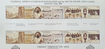 Tonga National Sports Stadium Inauguration (1989, Aug 22nd) Commemorative Stamp Sheet