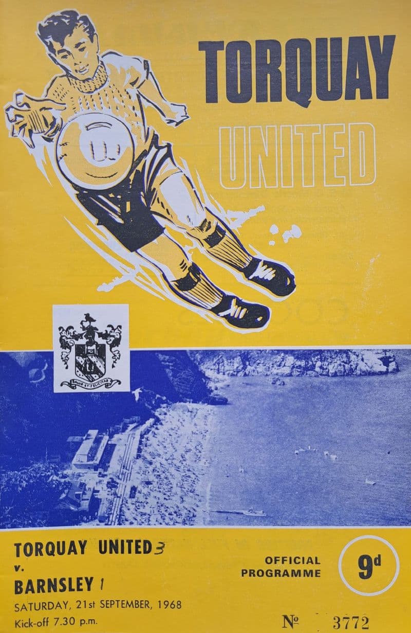 Torquay Utd v Barnsley, Div 3 (1968, Sep 21st)