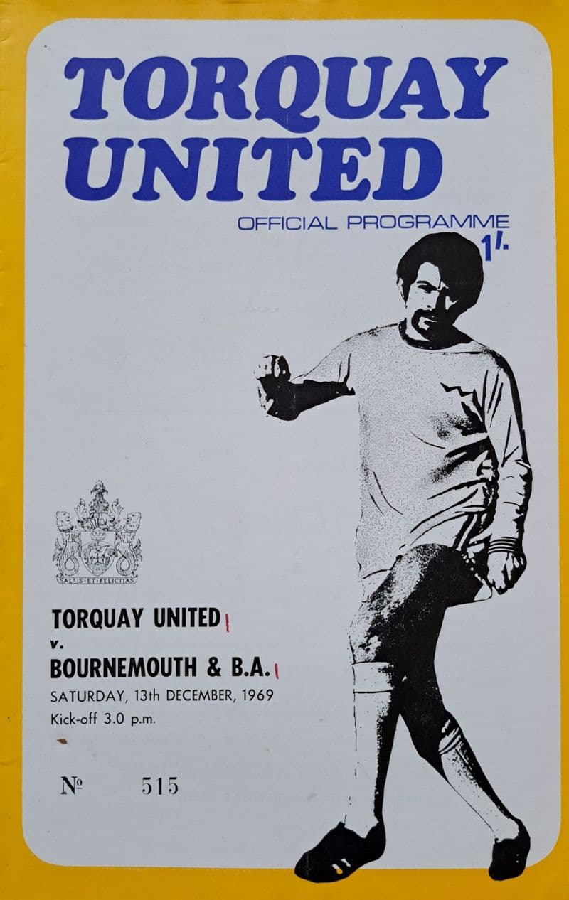 Torquay Utd v Bournemouth & BA, Div 3 (1969, Dec 13th)