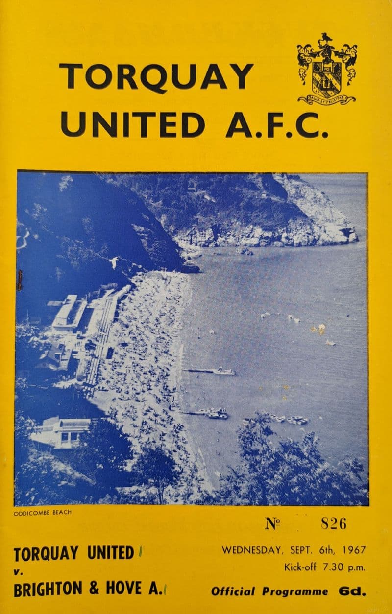 Torquay Utd v Brighton & HA, Div 3 (1967, Sep 6th) & FLR