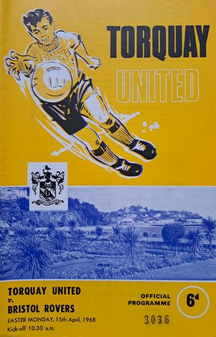 Torquay Utd v Bristol Rovers, Div 3 (1968, Apr 15th)