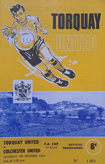 Torquay Utd v Colchester, FA Cup (1967, Dec 9th)
