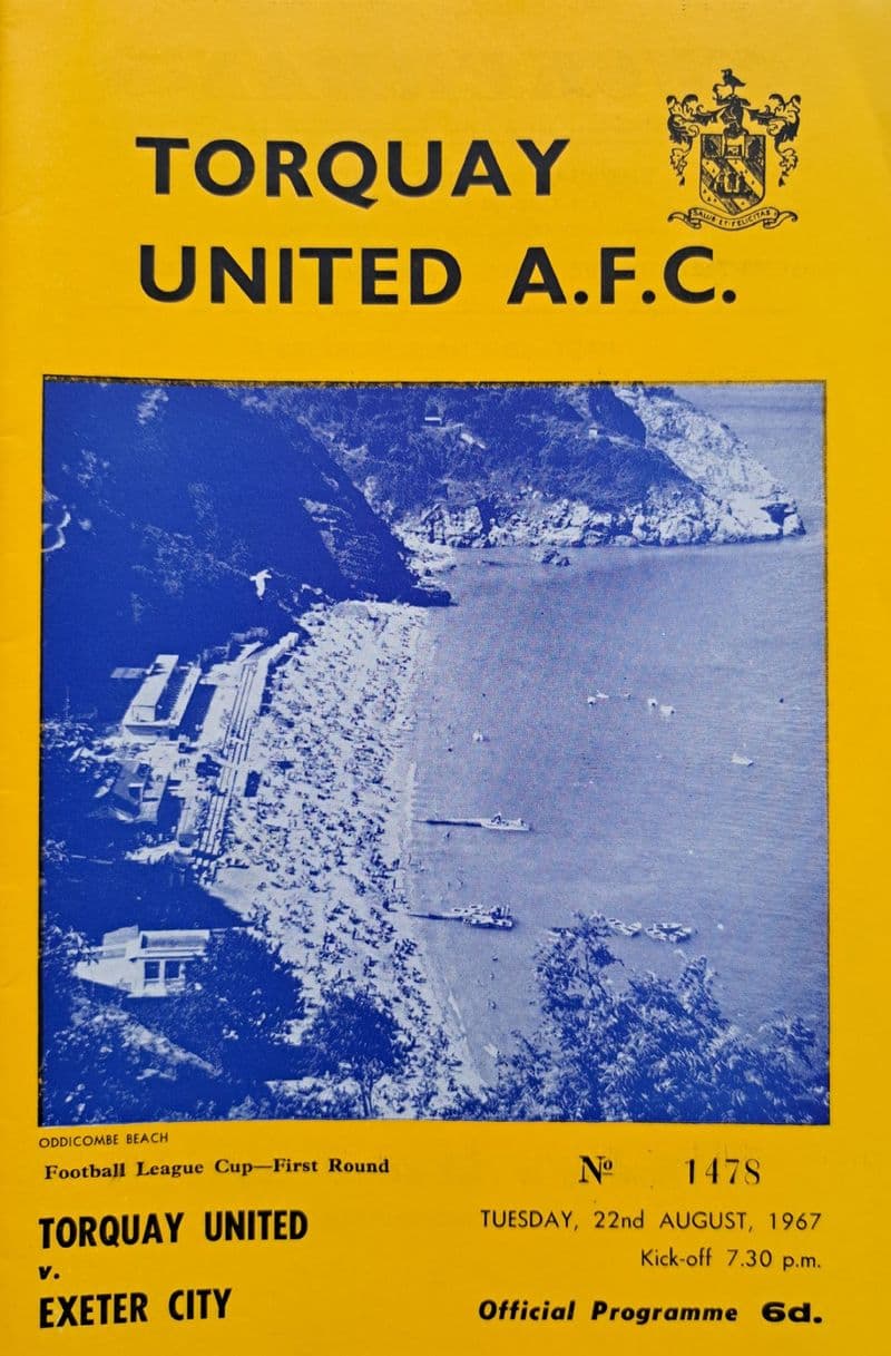 Torquay Utd v Exeter, Lge Cup (1967, Aug 22nd)