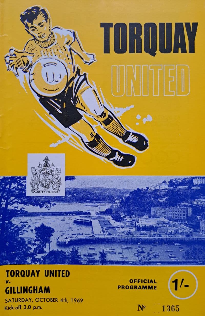 Torquay Utd v Gillingham, Div 3 (1969, Oct 4th)
