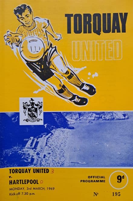 Torquay Utd v Hartlepool, Div 3 (1969, Mar 3rd)