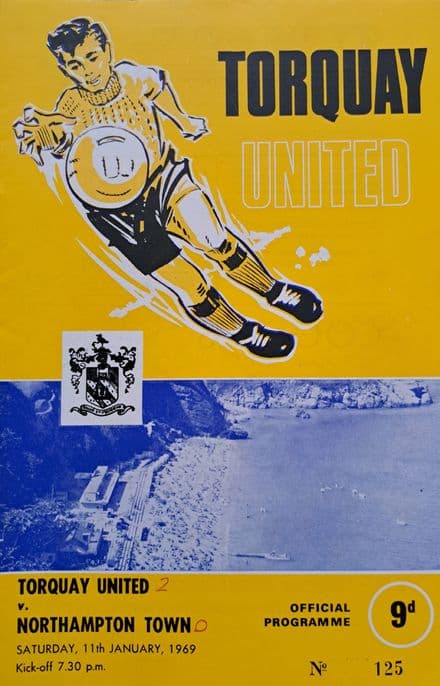Torquay Utd v Northampton, Div 3 (1969, Jan 11th)