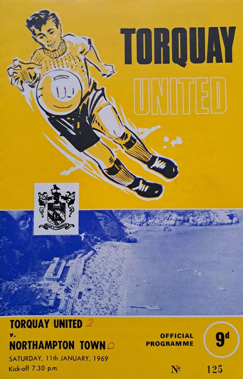 Torquay Utd v Northampton, Div 3 (1969, Jan 11th)