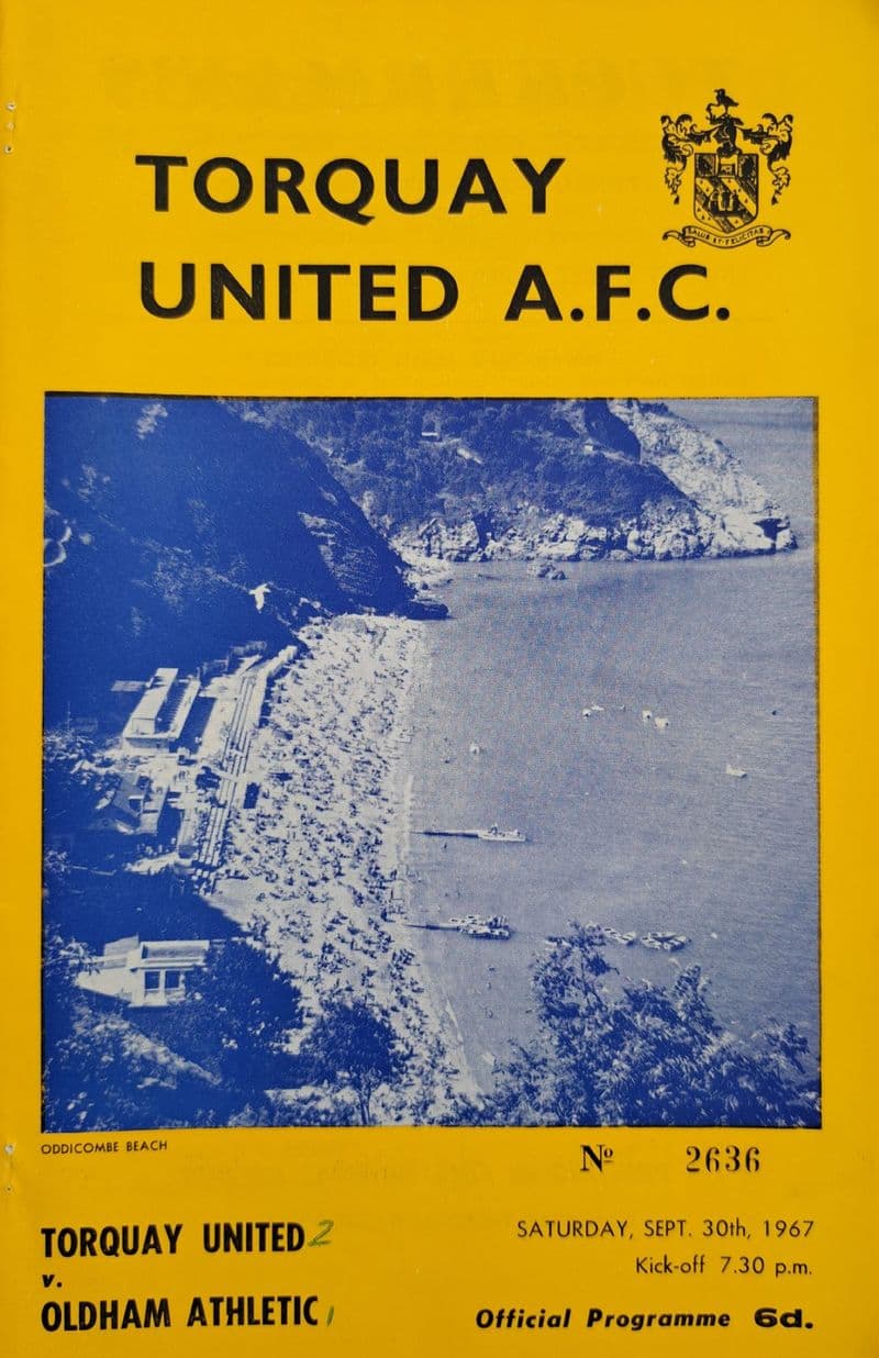 Torquay Utd v Oldham, Div 3 (1967, Sep 30th)