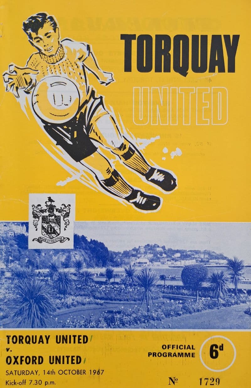 Torquay Utd v Oxford, Div 3 (1967, Oct 14th)