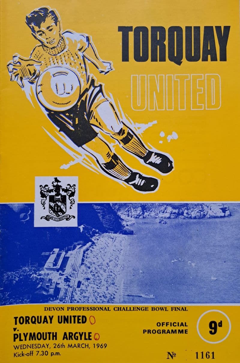 Torquay Utd v Plymouth, Devon Bowl (1969, Mar 26th)
