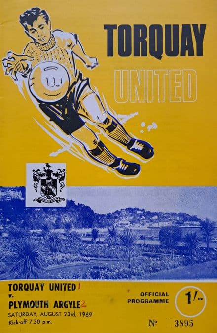 Torquay Utd v Plymouth, Div 3 (1969, Aug 23rd)