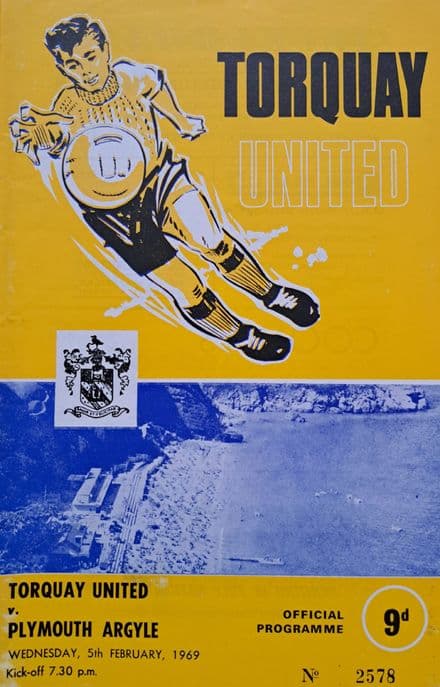 Torquay Utd v Plymouth, Div 3 (1969, Feb 5th)