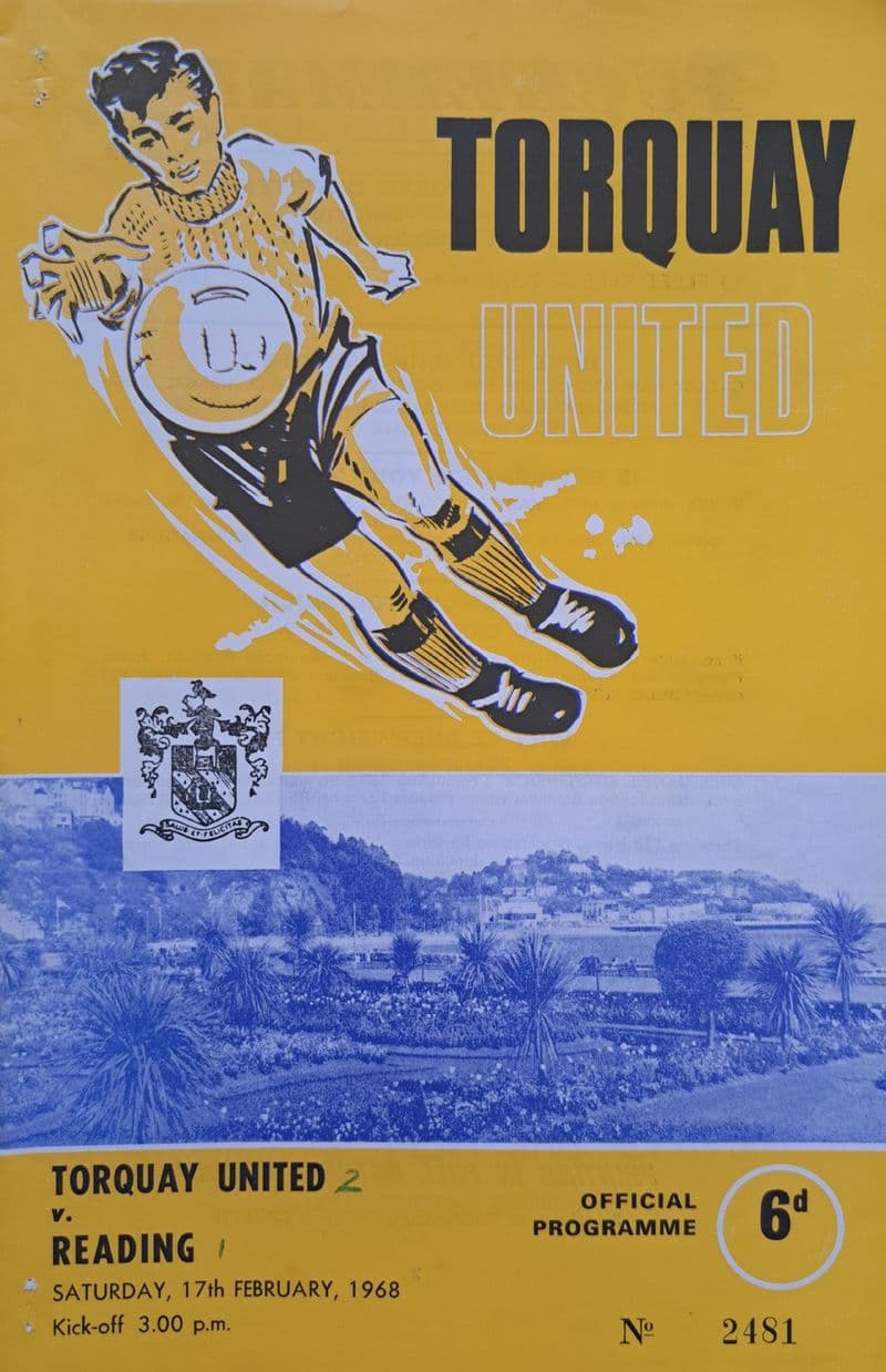 Torquay Utd v Reading, Div 3 (1968, Feb 17th)