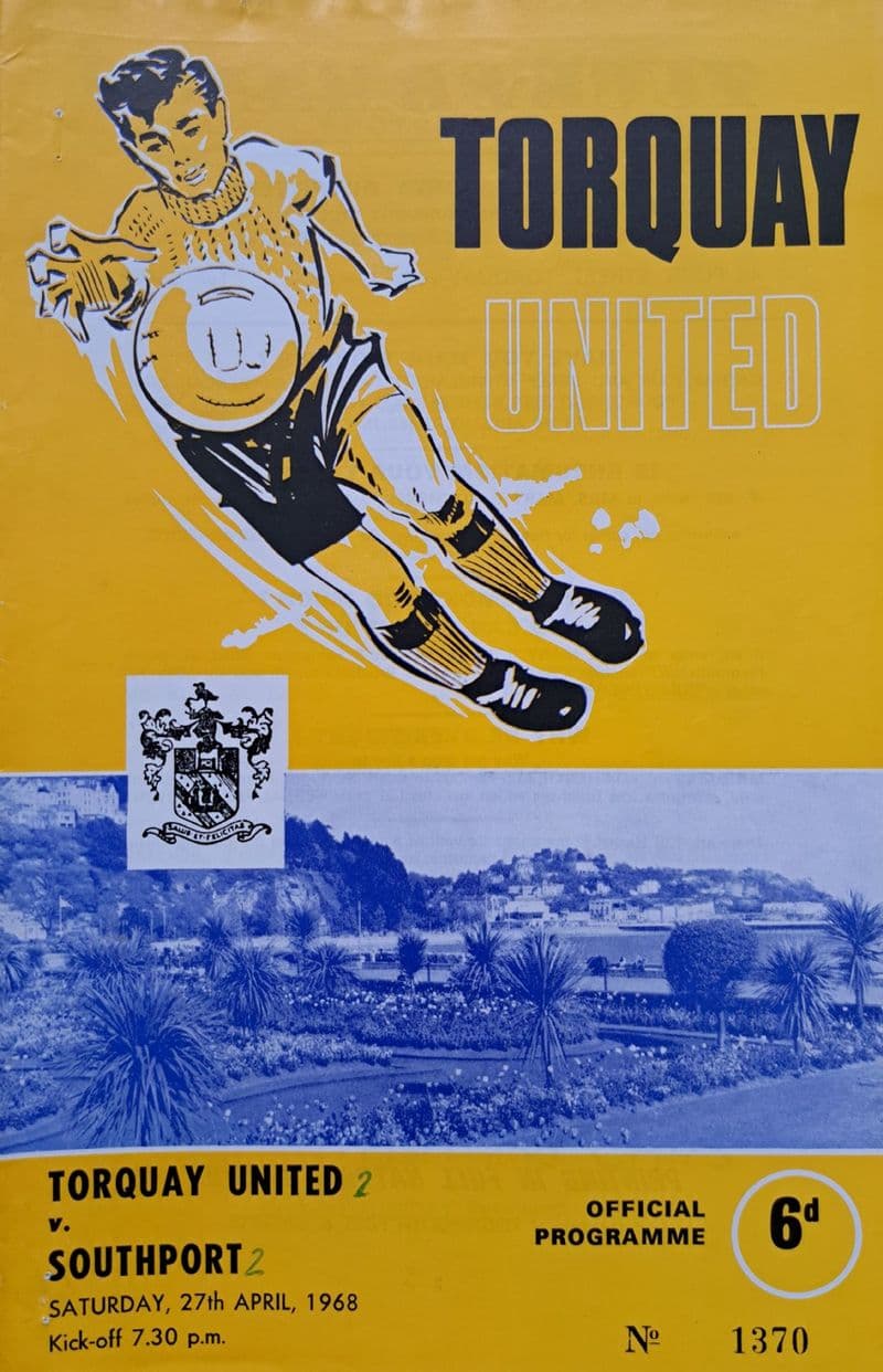 Torquay Utd v Southport, Div 3 (1968, Apr 27th)