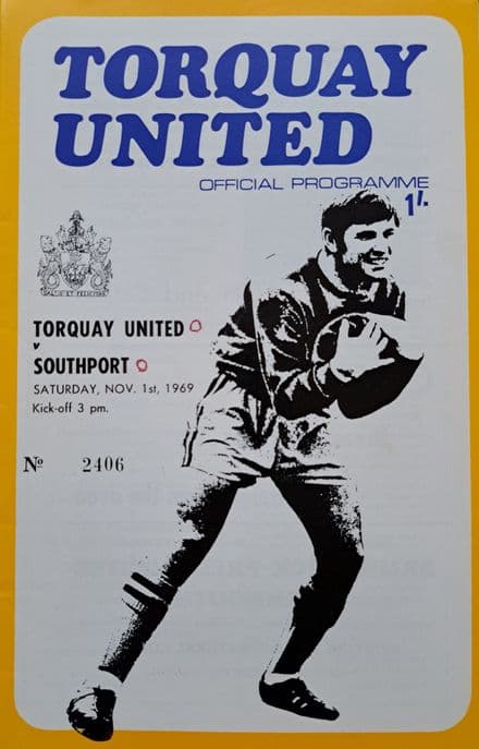 Torquay Utd v Southport, Div 3 (1969, Nov 1st)
