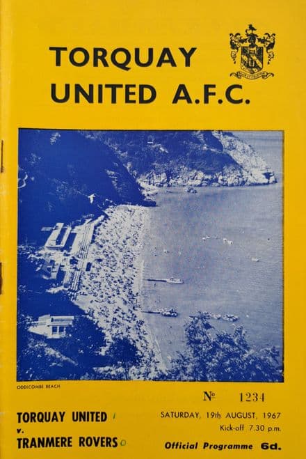 Torquay Utd v Tranmere, Div 3 (1967, Aug 19th) & FLR