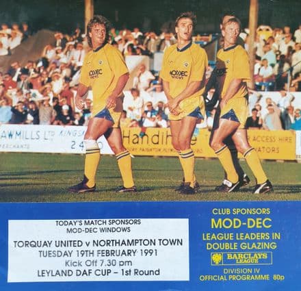 Torquay v Northampton, Leyland Daf (1991, Feb 19th)