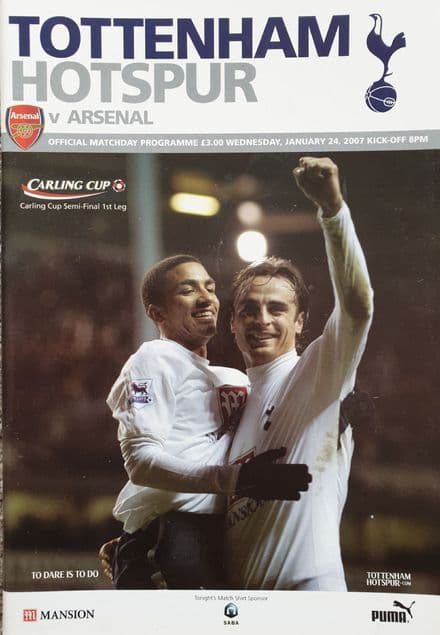Tottenham Hotspur v Arsenal, Carling Cup (2007, Jan 24th)