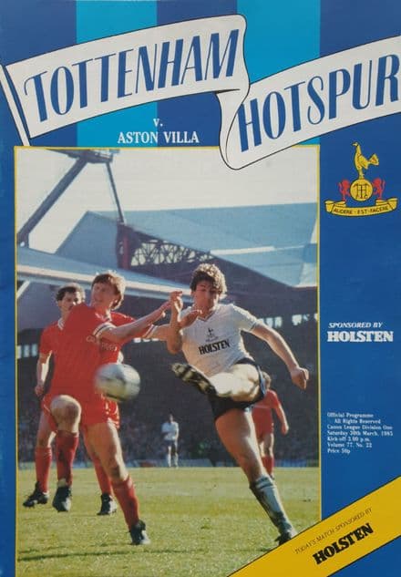 Tottenham Hotspur v Aston Villa, Div 1 (1985, Mar 30th)