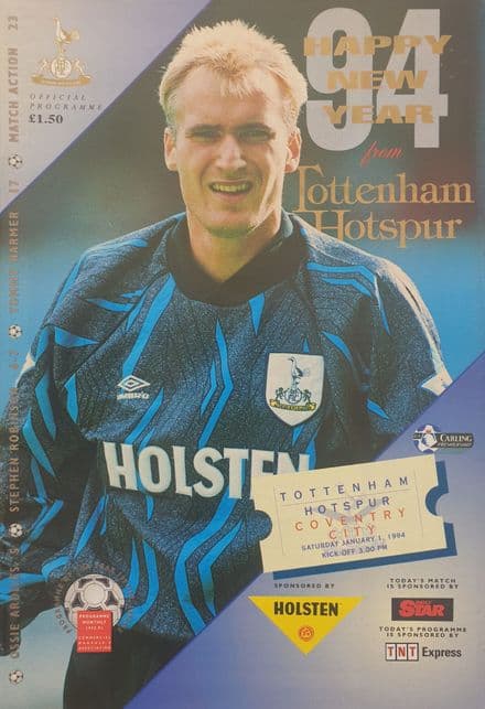 Tottenham Hotspur v Coventry, Prem (1994, Jan 1st)