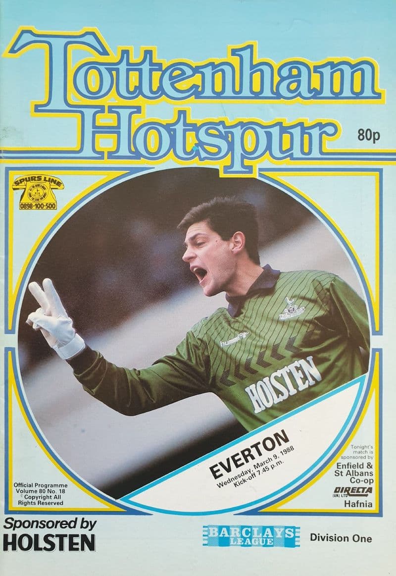 Tottenham Hotspur v Everton, Div 1 (1988, Mar 9th)
