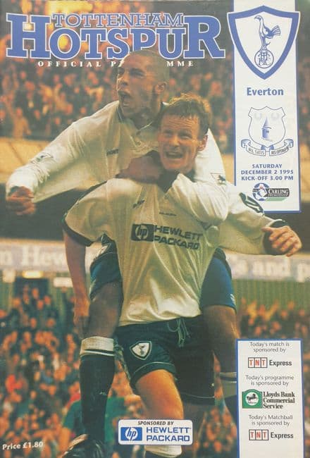 Tottenham Hotspur v Everton, Prem (1995, Dec 2nd)