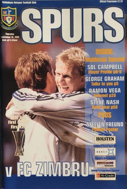 Tottenham Hotspur v FC Zimbru, UEFA Cup (1999, Sep 16th)