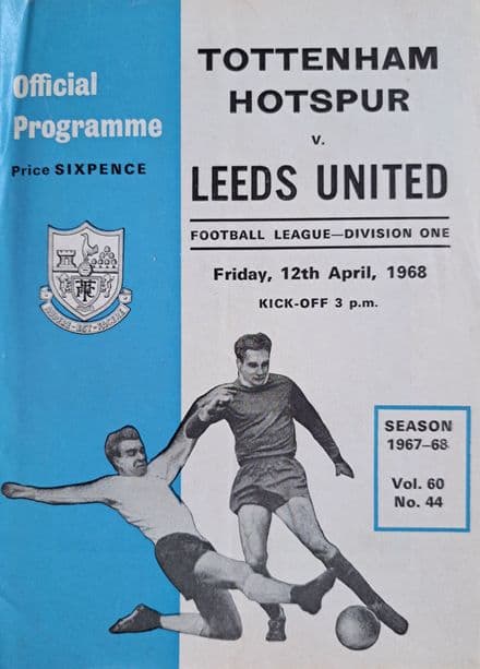 Tottenham Hotspur v Leeds, Div 1 (1968, Apr 12th)