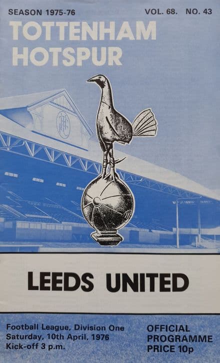 Tottenham Hotspur v Leeds, Div 1 (1976, Apr 10th)