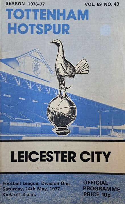 Tottenham Hotspur v Leicester, Div 1 (1977, May 14th)