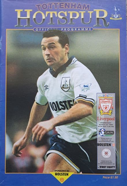 Tottenham Hotspur v Liverpool, Prem (1995, Mar 22nd)