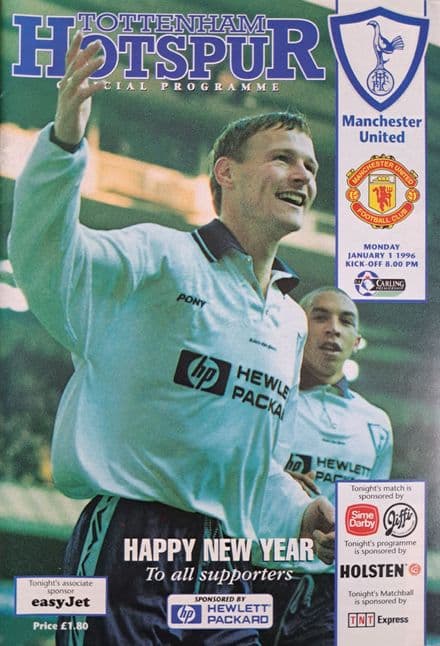 Tottenham Hotspur v Man Utd, Prem (1996, Jan 1st)