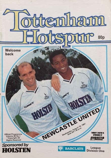 Tottenham Hotspur v Newcastle, Div 1 (1987, Aug 19th)
