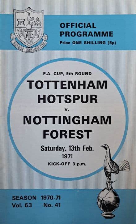 Tottenham Hotspur v Nottingham Forest, FA Cup (1971, Feb 13th)