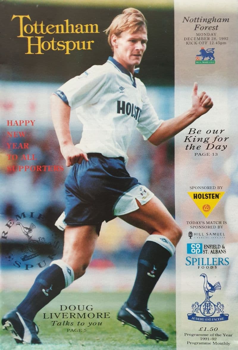Tottenham Hotspur v Nottingham Forest, Prem (1992, Dec  28th)