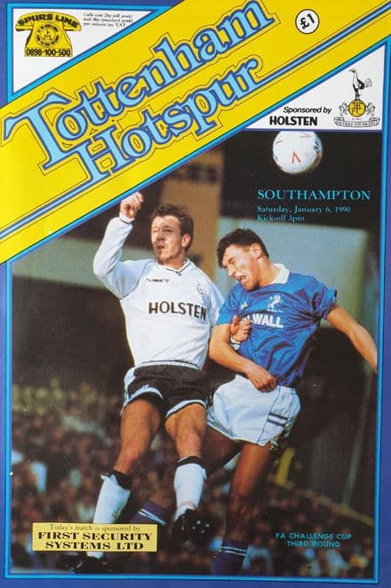 Tottenham Hotspur v Southampton, FA Cup (1990, Jan 6th)