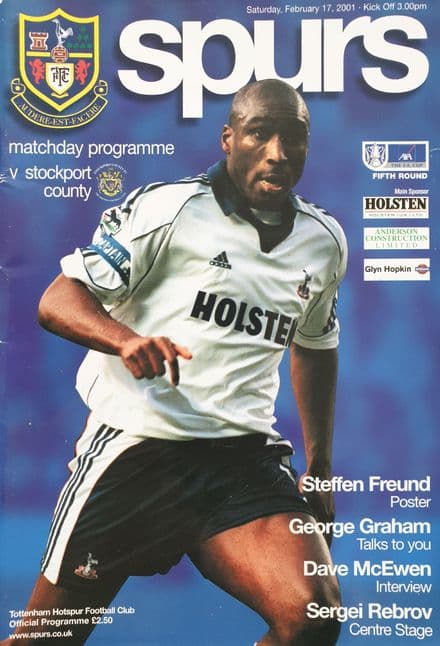 Tottenham Hotspur v Stockport, FA Cup (2001, Feb 17th)