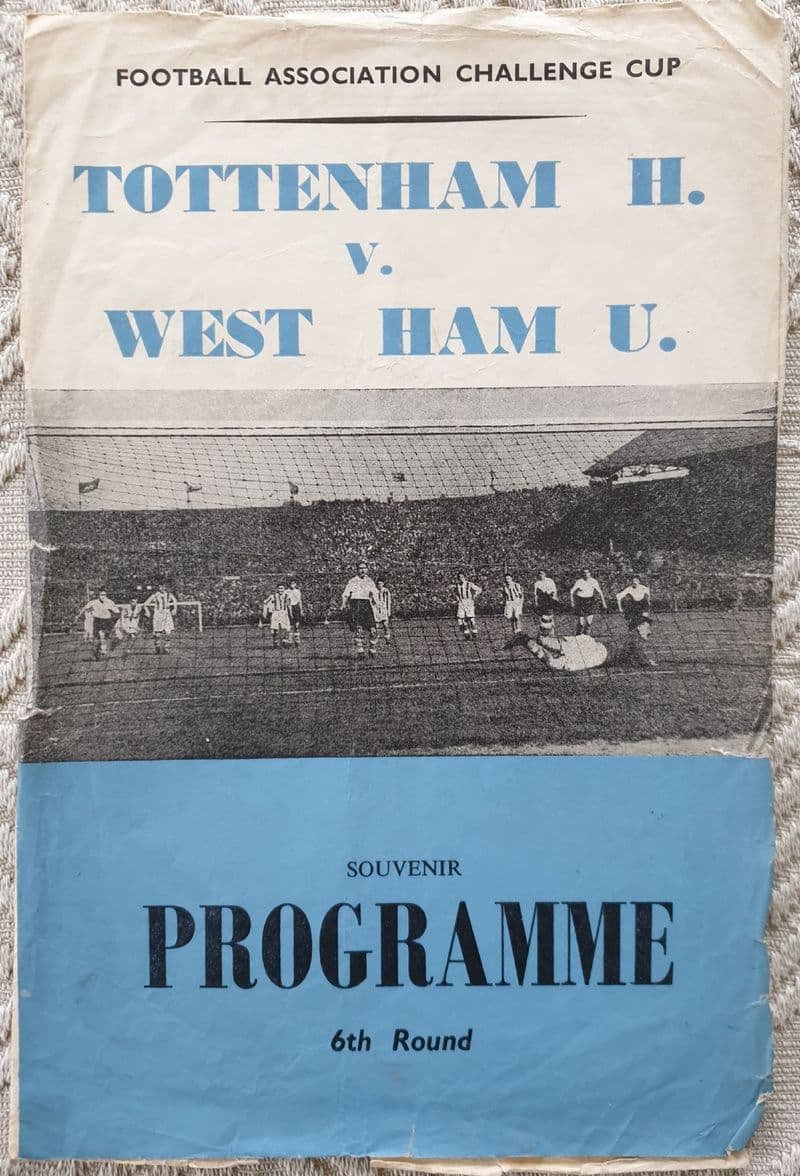 Tottenham Hotspur v West Ham, FA Cup (1956, Mar 3rd) Pirate Copy