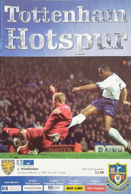 Tottenham Hotspur v Wimbledon, FA Cup (1999, Feb 2nd)