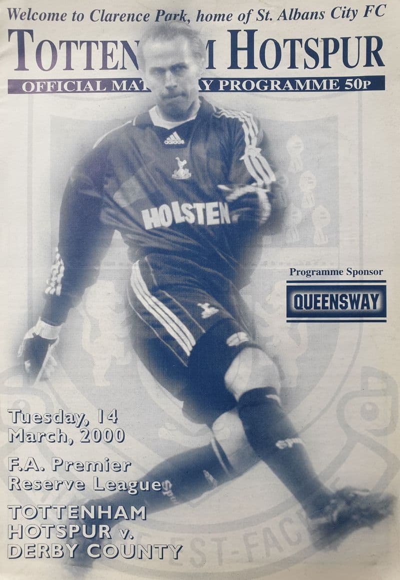 Tottenham v Derby County, Res Lge (2000, Mar 14th)