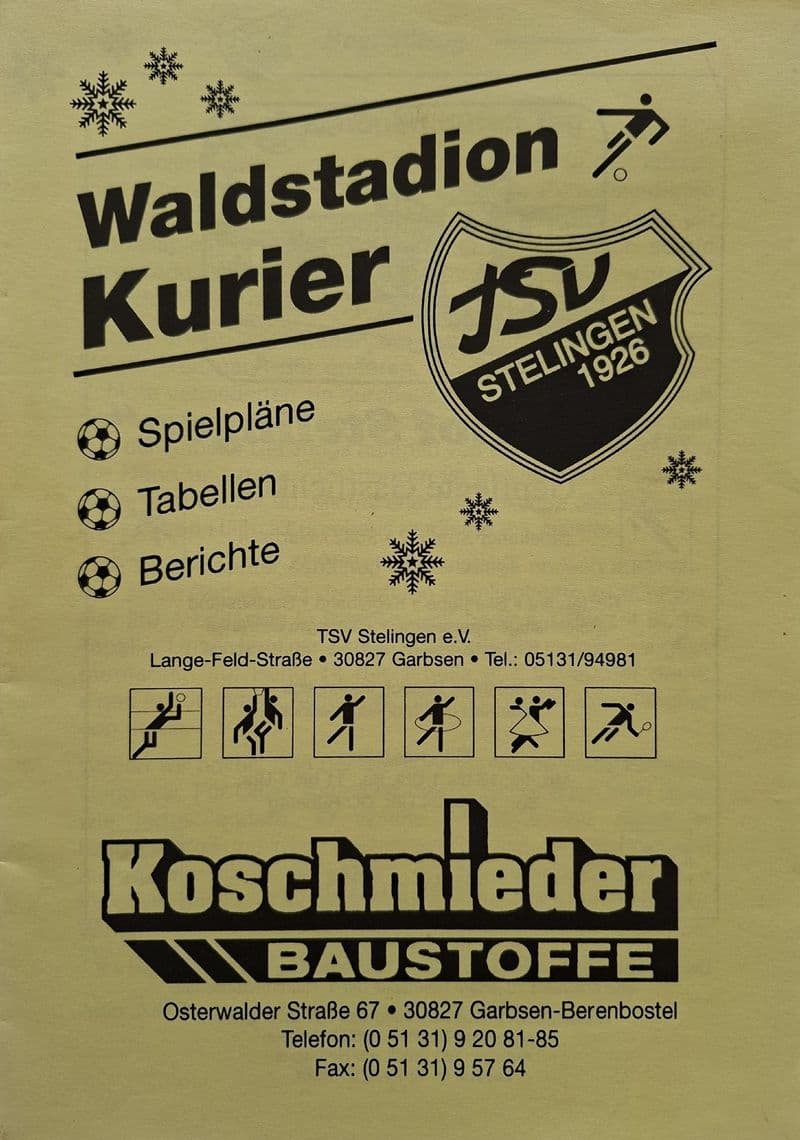 TSV Stelingen v TSV Krahenwinkel (2000, Nov 26th)